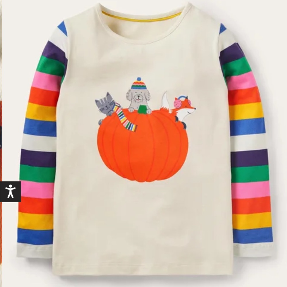 NWT Mini Boden Hotchpotch Animal T-shirt  🎃 👻